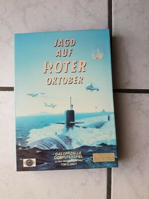 Commodore  Diskettenspiel  ''Jagd auf Roter Oktober'' in org. Box C64/128 in Box