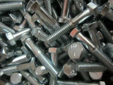 3/8-16 X 3 Hex Head Cap Screws Grade 5 Zinc Plated 100 Pieces