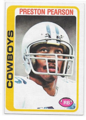 1978 Topps Football #445 Preston Pearson - Dallas Cowboys
