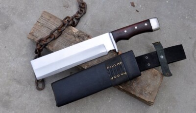 Hand Forged Carbon Steel Hammering Chopper Full Tang For Cutting & Mincing