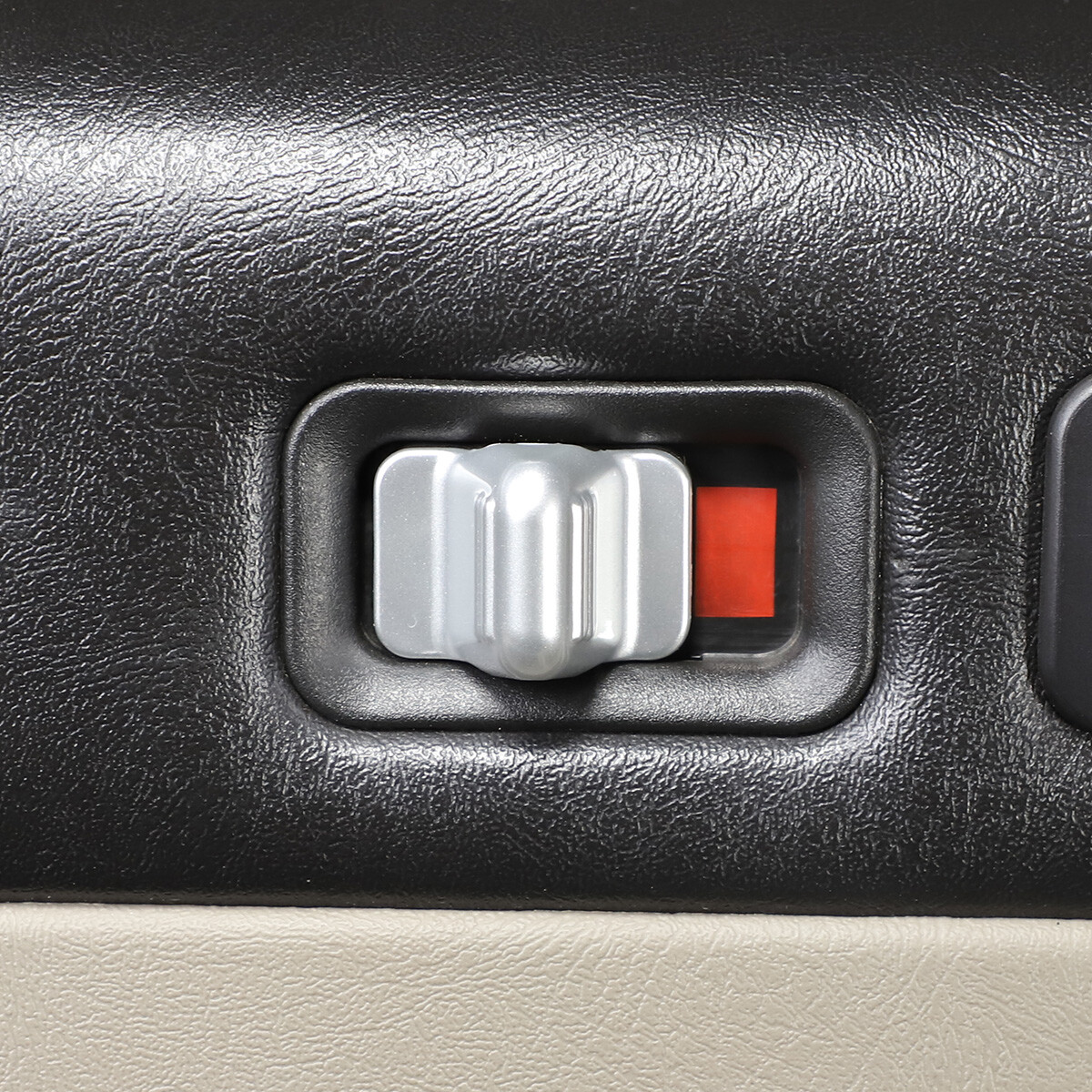 ABS Silver Inner Child Safety Door Lock Switch trim for Hummer H2