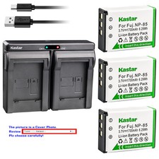 Kastar Battery Dual Charger for Fuji NP-85 BC-85 Fujifilm FinePix SL305 Camera