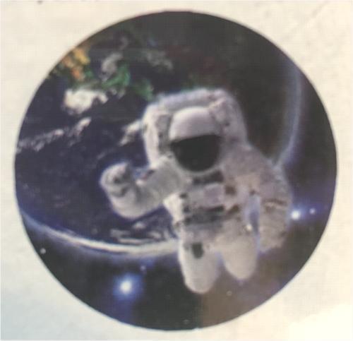 Jasco Astronaut In Space Night Light Blue Battery Operated