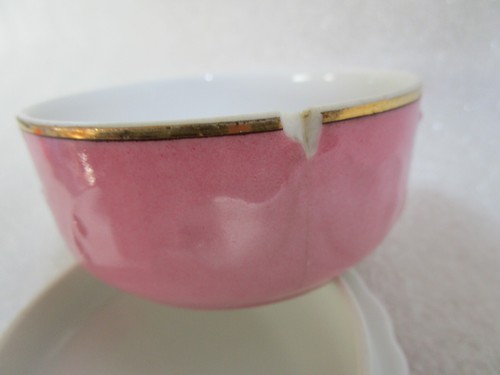 Vintage Carl Teichert Meissen Porcelain Lidded Trinket Pot Dish, Dressing Table  - Foto 11 di 12