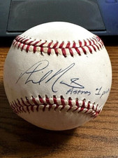 PHIL NEVIN 2 SIGNED AUTOGRAPHED ONL BASEBALL!  