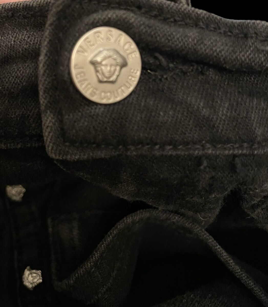 Versace Jeans Couture Vintage 90's Rare Bootleg Jeans Gold Versace Jeans Couture Vintage 90's Rare Bootleg Jeans Gold