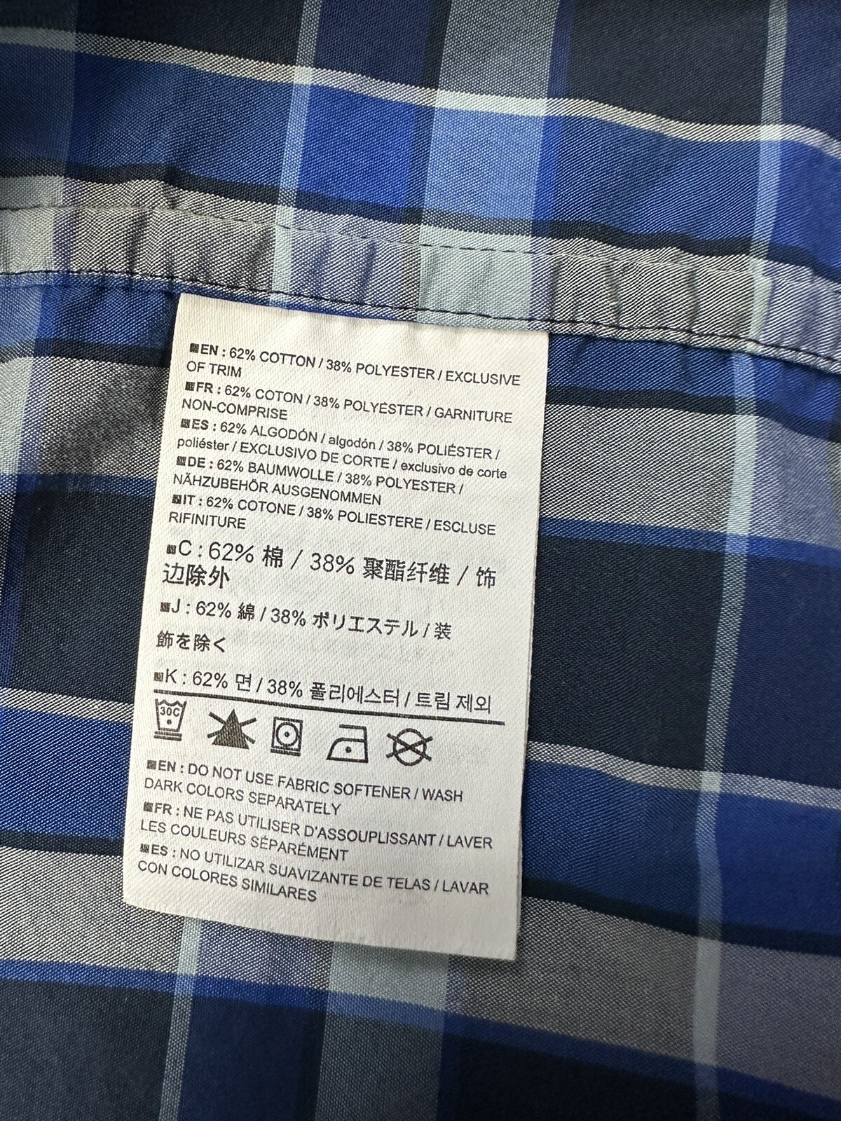 ARC'TERYX Camicia Arcteryx da uomo grande brohm blu a quadretti camicia manica corta