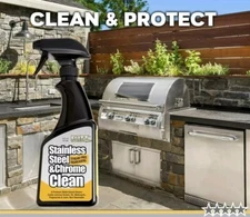 Premium Stainless Steel and Chrome Cleaner, BBQ Grills Cleaner, 16 Oz 😍⭐⭐⭐⭐⭐😍