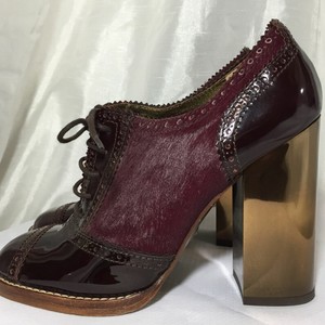 burgundy oxford heels