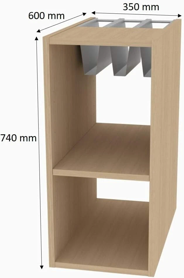 LEVIRA Scaffale Fulda Rovere Bianco 35x60x74 cm - 2 Scomparti + Portariviste,... - Immagine 4 di 4