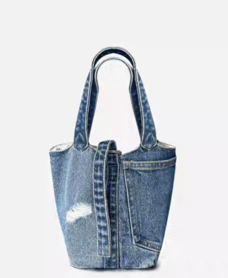 VALICLUD Denim Bag for Girl Denim Handbag for Travel Denim Purse for Girl