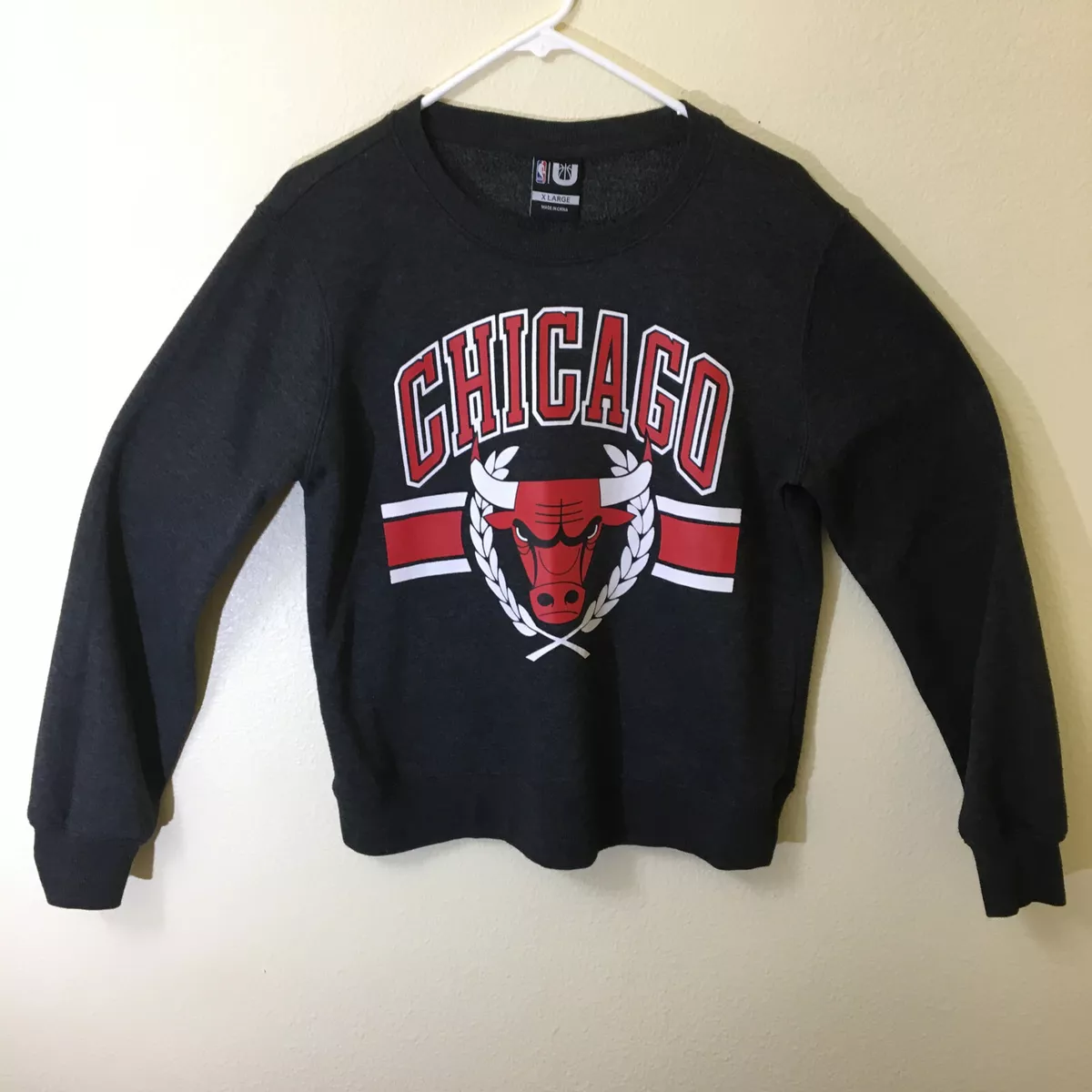 Buy NBA Men's Full Sleeve Round Neck Chicago Bull T-Shirt (Black, XX-Large) at