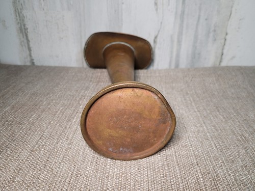 Vintage Antique Jack in Pulpit Brass Flower Vase NOUVEAU Art Deco MCM Patina - Picture 9 of 12