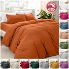 3 Piece Quilt Cover Sets Soft Microfiber Duvet Covers Set Twin Full Queen King