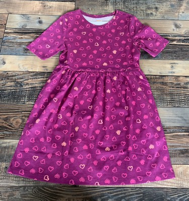 Gymboree Mix N Match Girls knit Hearts Purple Pink dress Valentines Day ...