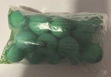 20 Pack Beer Pong Ping Pong Balls With Pot Leaf Emblem