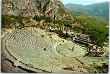 Postcard - The Theatre and the Temple of Apollo - Delphi, Greece