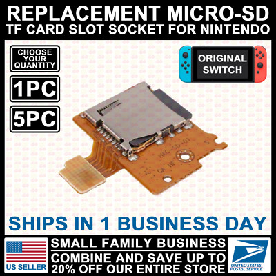 OEM Micro SD TF Card Reader HAC-SD-01 HAC-001 For Nintendo Switch Replacement