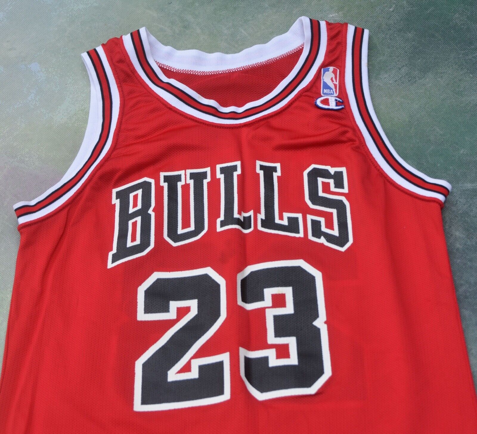 Chicago Bulls Michael Jordan 23 Champion Jersey Vintage NBA Basketball Size  S/M - Vinted