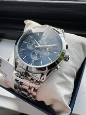 Invicta X Montres Prestige Men's Silver-tone Blue Dial Watch 40mm MPW-0072 New!