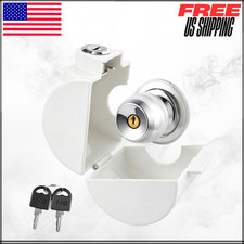 Door Knob Lock-Out Device Prevents Turning Keyhole Access Child Proof Cover