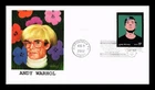 DR JIM STAMPS US COVER ANDY WARHOL ARTIST FIRST DAY ISSUE FLEETWOOD