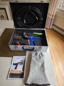 Dr. Shrink RapidShrink 100 Shrink Wrap Kit Heat Gun Hose Gloves Case
