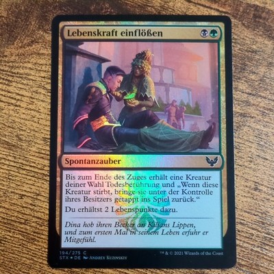 Magic the Gathering Strixhaven Lebenskraft einflößen C STX-DE194 Foil