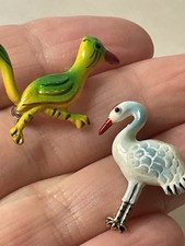 Vintage Korea Hand Painted Brooches 1960s
