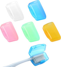 5 Pcs Toothbrush Covers Portable Toothbrush Head Protector Case Brush Pod Case P