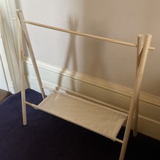 Childrens Clothes Rail Coat Rack Kids Wooden Hanging Dress Up Wardrobe Storage