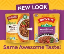 Tasty Bite Organic Madras Lentils, 10 Ounce, Ready to Eat, Microwavable Entre...
