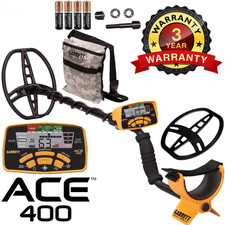 Garrett ACE 400 Waterproof DD Coil w/Camo Finds Pouch