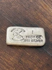 PROSPECTOR'S GOLD & GEMS 1oz SILVER 999 FINE BAR