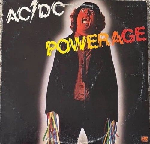 AC/DC Powerage Vinyl Record 1978 Atlantic Records Label First Press 19180