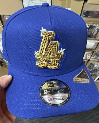 New Era Los Angeles Dodgers 9Fofty A Frame SnapBack Hat Gold Star