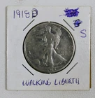1918 S Walking Liberty Half Dollar 90% Silver USA History Coin