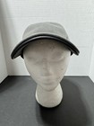 Hermes AUTH Men Unisex H Logo Buttons Gray Canvas Leather Sz 59 cm Large Cap Hat — photo 4