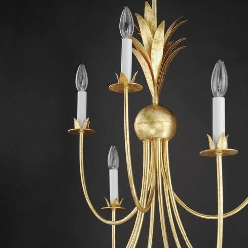 Maxim 2889 Paloma 9 Light 36"W Taper Candle Style Chandelier - Gold - Picture 2 of 9