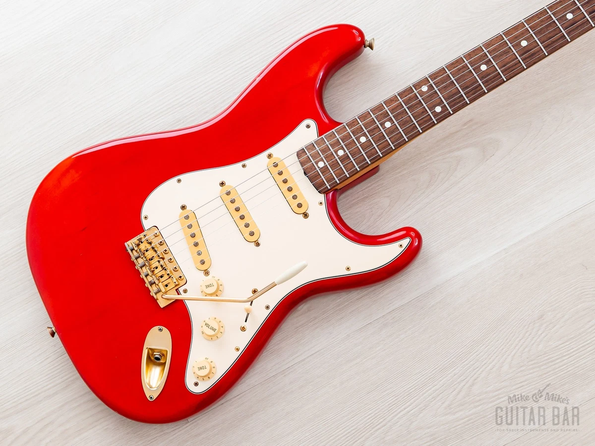 ギター Fender Stratocaster MIJ Fender MIJ Stratocaster Black Left Handed – Matt's Guitars