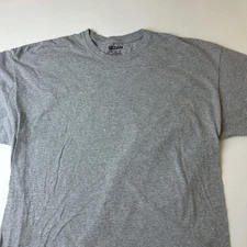 Gildan Shirt Mens 2XL Gray Short Sleeve Classic Fit Casual Plain Tee T-Shirt Top