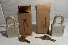 (2) American Lock Pad Locks Keyed Alike Military Grade Series 200