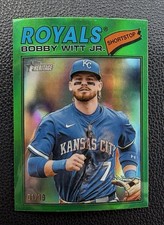 2026 TOPPS HERITAGE BOBBY WITT JR #160 CHROME GREEN REFRACTOR #/99