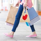 Portable Handle Mesh Tote Mesh Heart Pattern Bag Shopping Bag Large Tote