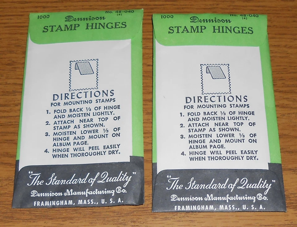 2 paquetes - 1000 bisagras de sello Dennison 48-040 SIN ABRIR Foto 2 de 2