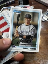 RUSSELL WILSON 2010 Bowman 1st TRUE Rookie Card RC GEM 10 New York Giants?. rookie card picture