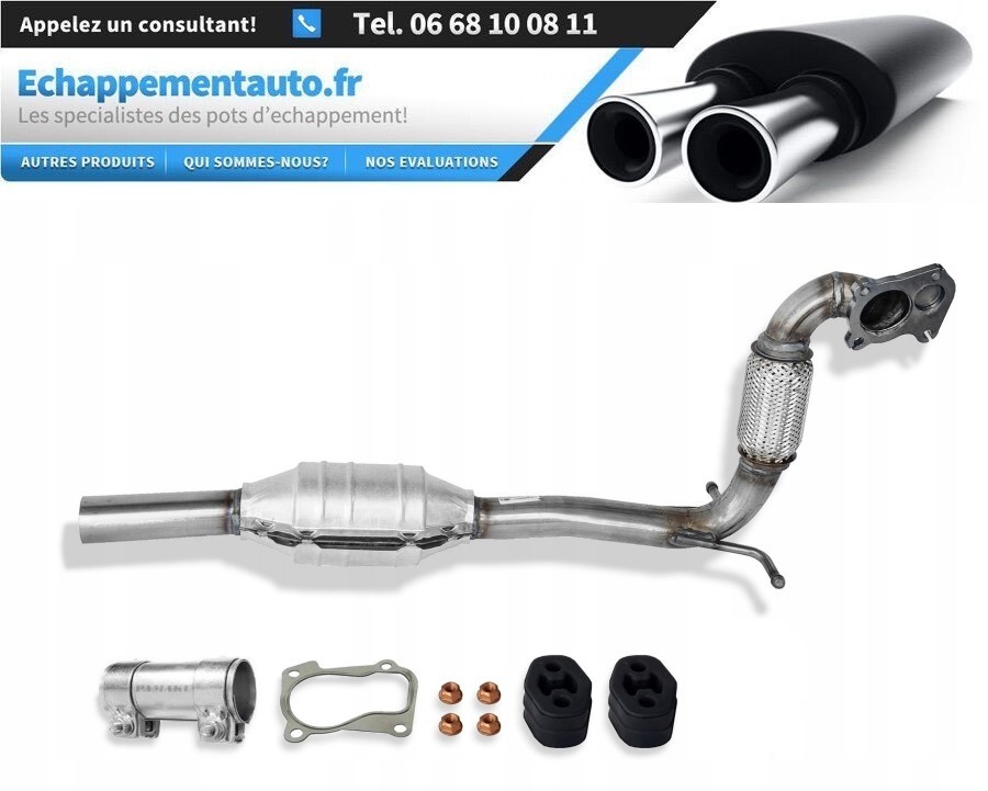 Catalyseur 6Q0254500HX pour Seat Cordoba II et Skoda Fabia I 1.9 échappement