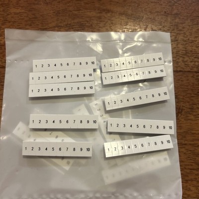 Reihenklemmenmarker Zack Markierungsleiste Phoenix Contact Modular 1-10 5,2 mm