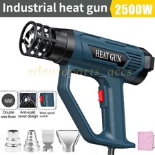 2500W Heat Gun Electric Hot Air Gun with Dual-Temperature 4 Nozzles Tool USA