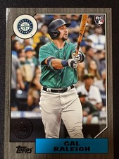2022 Topps 1987 Topps Baseball 35th RC #151/299 Cal Raleigh Rookie Card Black